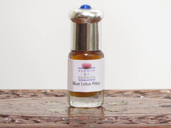 Blue Lotus Attar-Sandalwood-Blue Lotus- Burma Oud-100 % natural