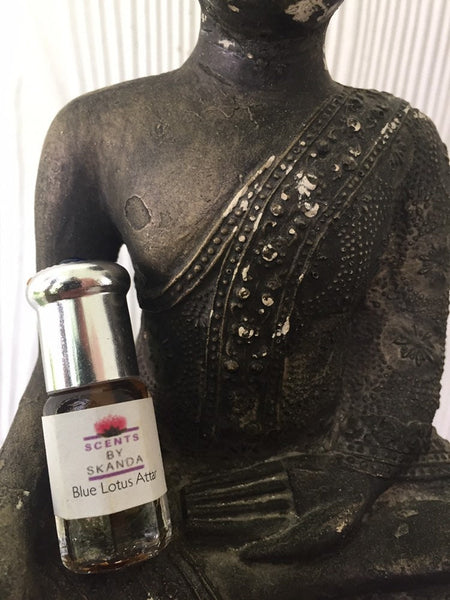 Blue Lotus Attar-Sandalwood-Blue Lotus- Burma Oud-100 % natural