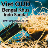 Vietnamese OUD AAA- Bengali Ruh Khus Indonesian Sandalwood - 100% natural blend