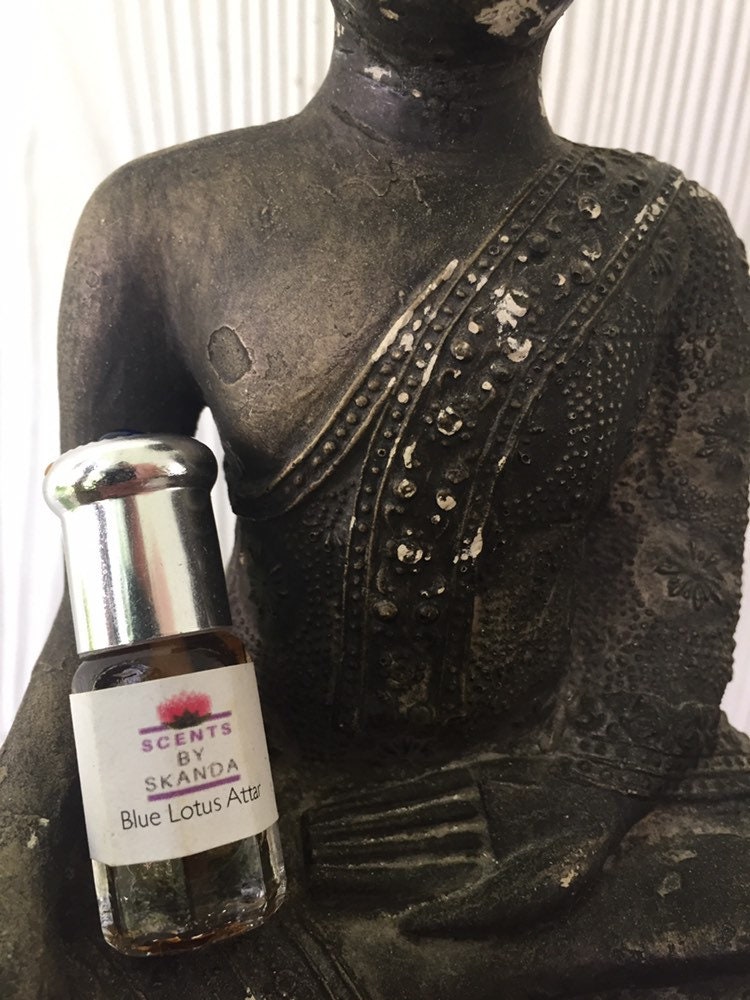 Blue Lotus Attar-Sandalwood-Blue Lotus- Burma Oud-100 % natural
